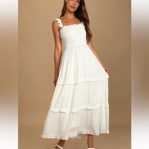 Lulu’s Long White dress